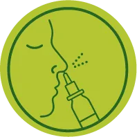 Icono de aplicación por vía nasal